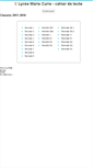 Mobile Screenshot of cahierdetexte.lycee-mariecurie.org